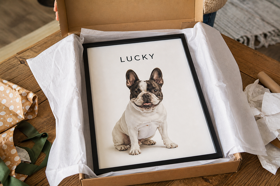 Heirloom, frenchie Lucky gift unbox